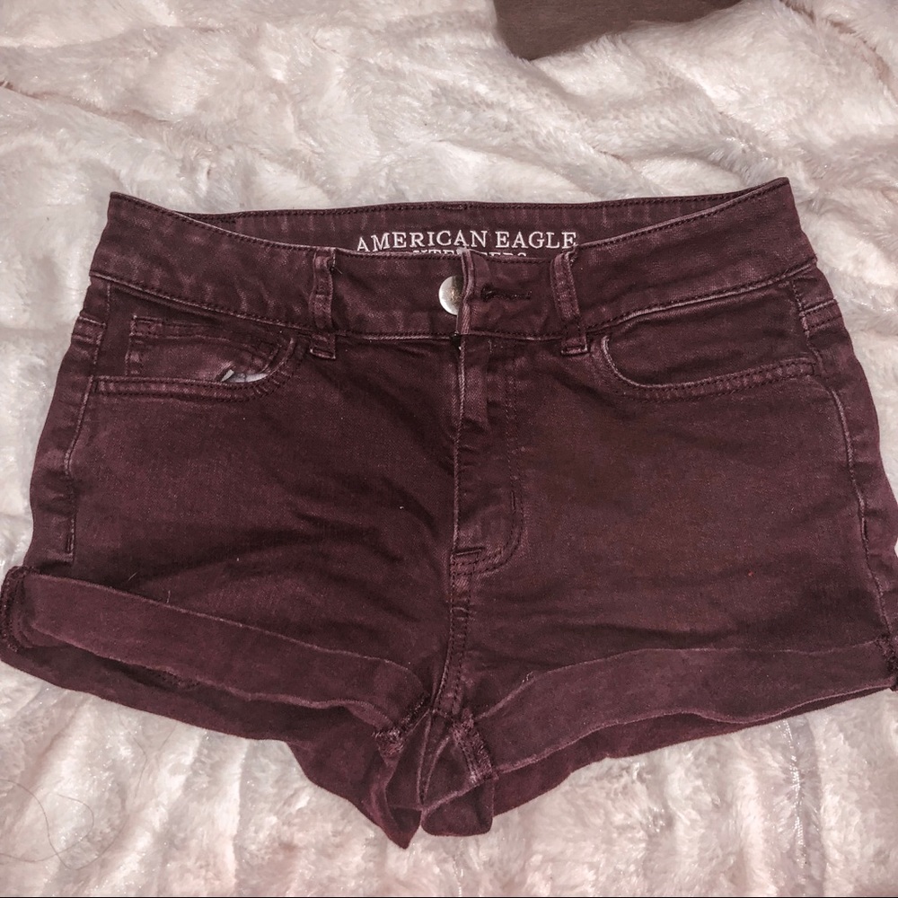 American Eagle Maroon Shorts
